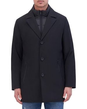 Kenneth Cole Removable Zip-Out Bib Puffer Coat - Blue