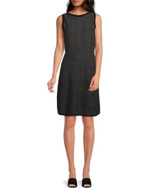 Theory Knit Sleeveless Tank Dress - Black