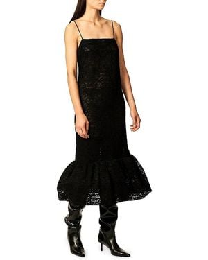 Interior The Esther Lace Midi-Dress - Black