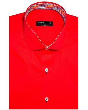 MASUTTO Forli Classic Fit Dress Shirt - Orange