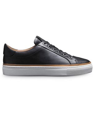 Allen Edmonds Flynn Leather Low Top Trainers - Black