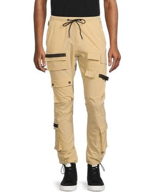 American Stitch Toggle Hem Cargo Trousers - Natural