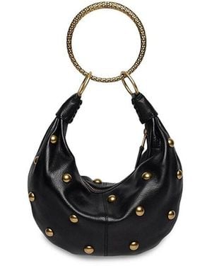 Walter Baker Mini Miller Studded Leather Hobo Bag - Black
