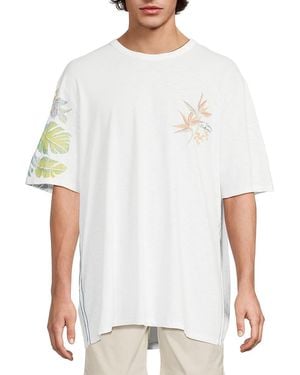 Tommy Bahama Blurred Vines Printed Cotton T-Shirt - White