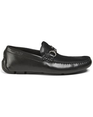 Kenneth Cole Theme Leather Bit Loafers - Black
