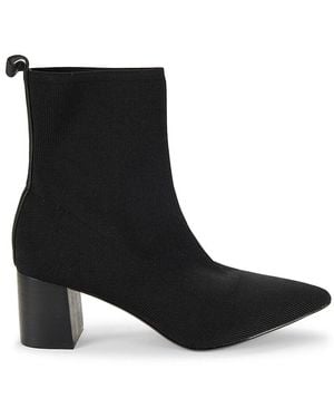 Saks Fifth Avenue Point Toe Ankle Boots - Black