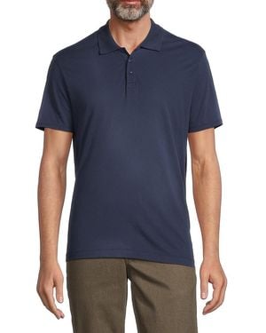 ATM 40S Faded Washed Jersey Polo Shirt - Blue
