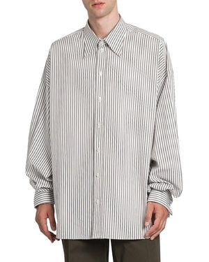 Dolce & Gabbana Popeline Button-Up Shirt - Gray