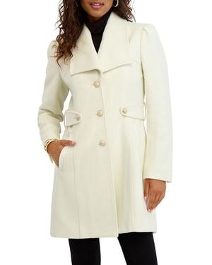Kensie Wool-Blend Walker Coat - Natural