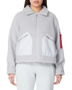 ELEVEN PARIS Fuzzy Jacket - Grey