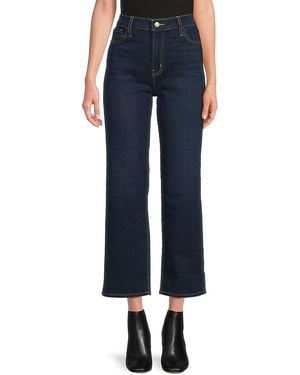 Hudson Jeans Noa Whiskered High Rise Jeans - Blue