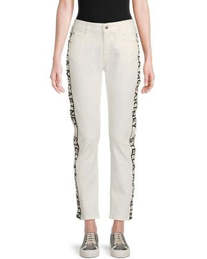 Stella McCartney Logo-Tape Organic Cotton Jeans - Multicolour