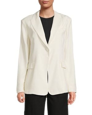 Third Form Day Dreamer Solid Blazer - White