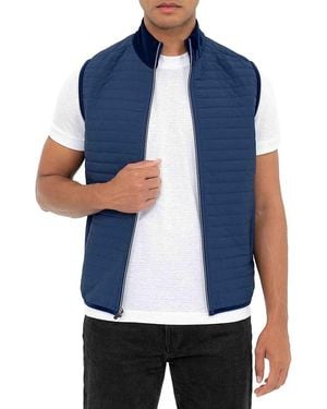 PINOPORTE 'Modern Fit Quilted Vest - Blue