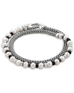 John Hardy Sterling & Multi-Stone Beaded Bracelet - Metallic