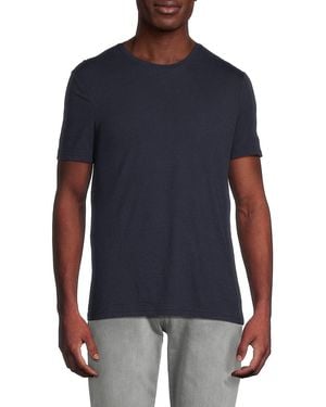 Saks Fifth Avenue Triblend Short Sleeve Crewneck T-Shirt - Blue