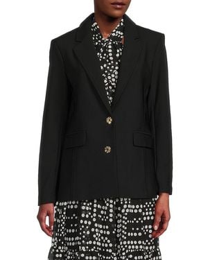 Karl Lagerfeld Two Button Blazer - Black