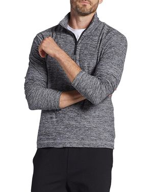 PINOPORTE Slim Fit Quarter Zip Pullover - Grey