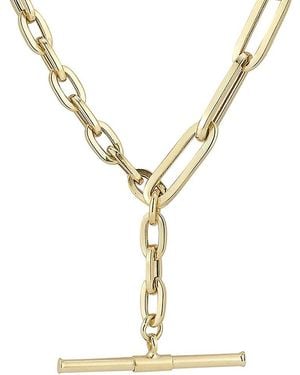 Saks Fifth Avenue 14k Yellow Gold Toggle T Bar Chain Necklace - Metallic