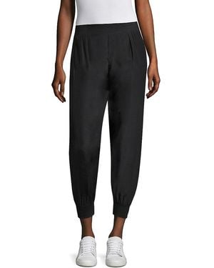 ATM Pull-On Silk Trousers - Black