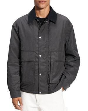 Theory Drop Shoulder Utility Jacket - Grey