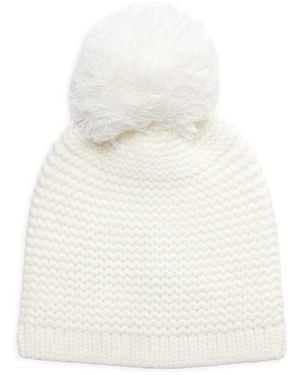 UGG Chunky Knit Pom Pom Beanie - White