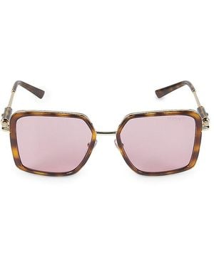 Versace 56Mm Square Sunglasses - Pink