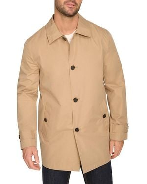 Cole Haan City Rain Mid-Length Mackintosh Jacket - Black