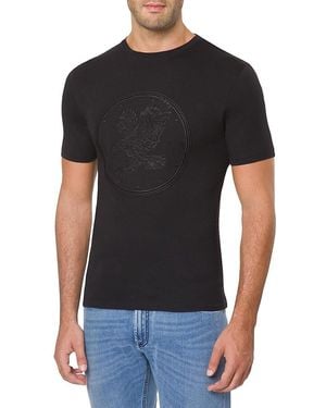 Stefano Ricci Signature Eagle Cotton-Modal T-Shirt - Black