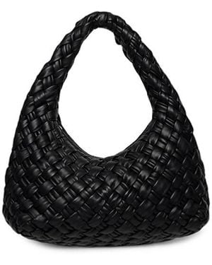 Walter Baker Indie Weaved-Leather Hobo Bag - Black