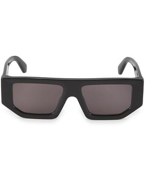 Off-White c/o Virgil Abloh Virgil 53Mm Solid Lens Square Plastic Sunglasses - Grey