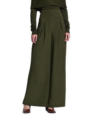 Co. Pleated Extra Wide-Leg Pants - Green
