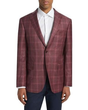 Saks Fifth Avenue Collection Glen Plaid Sport Coat - Purple