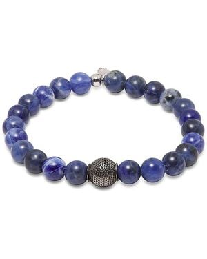 Tateossian Sodalite Beaded Bracelet - Blue