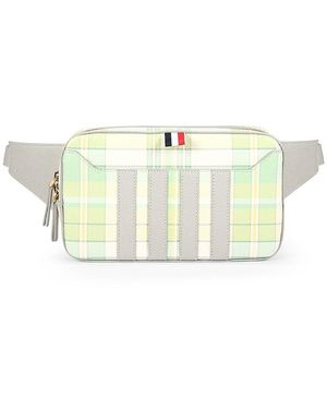 Thom Browne Plaid Leather Belt Bag - Multicolour