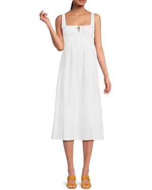 O.P.T O. P.T Moira A-Line Midi Dress - White