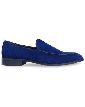 Anthony Veer Craig Suede Smoking Slippers - Blue