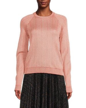 Missoni Chevron Raglan Sleeve Sweatshirt - Pink