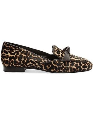 Alexandre Birman Clarita Leopard Print Loafers - Black