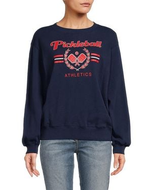 Chaser Brand Casbah Graphic Cotton Sweatshirt - Blue