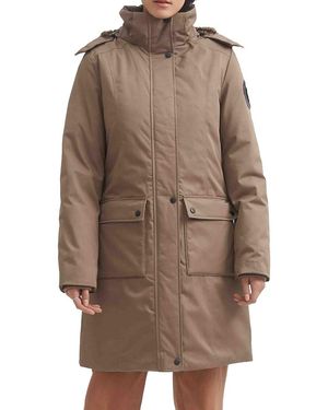 Toboggan Canada Sienna-D Slim Fit Faux Fur Featherless Parka - Brown