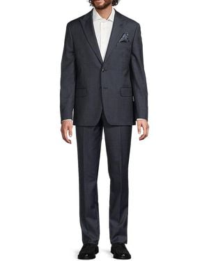 Tallia Wool-Blend Slim Fit Suit - Black