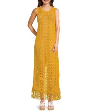 Walter Baker Paula Knit Maxi Dress - Yellow