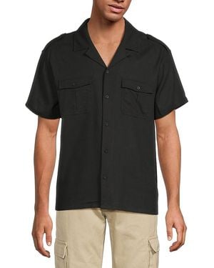 Wesc Drop Shoulder Camp Shirt - Black