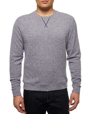 Robert Graham Bassi Double-Knit Crewneck Sweatshirt - Grey
