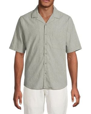 Onia Yarn-Dyed Vacation Shirt - Grey