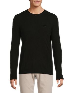 Autumn Cashmere Merino Wool-Blend Contemporary Fit Jumper - Black