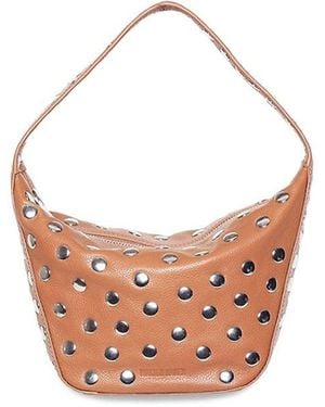Walter Baker Hendrix Studded Leather Shoulder Bag - White
