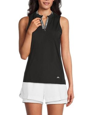 J.Lindeberg J. Lindeberg Leya Logo Sleeveless Top - Black