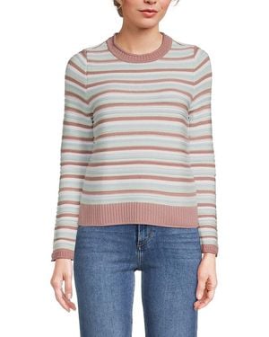 Design History Striped Cotton Jumper - Grey